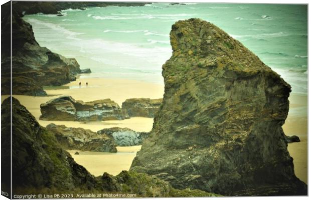 Sea Rocks Canvas Print by Lisa PB
