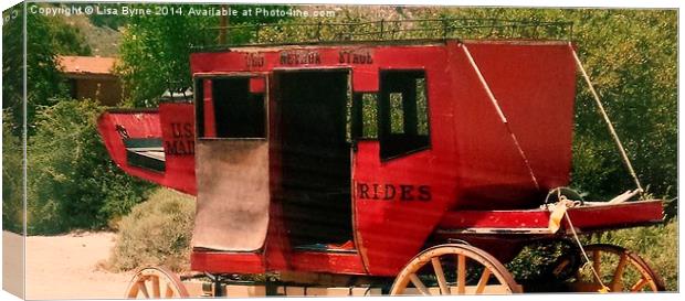 Old Nevada Stage Coach Canvas Print by Lisa PB