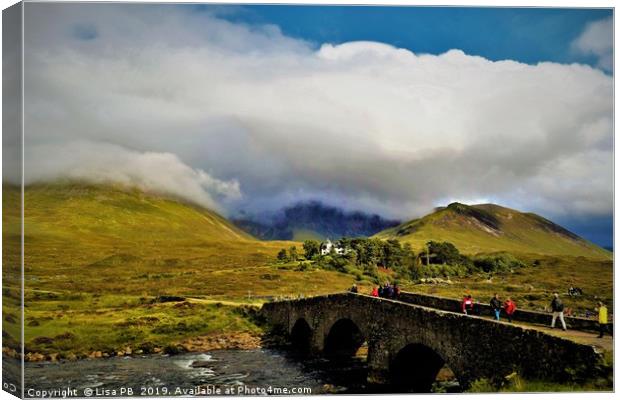 Sligachan Bridge, Isle of Skye. Canvas Print by Lisa PB