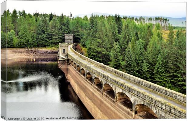 Laggan Dam Canvas Print by Lisa PB