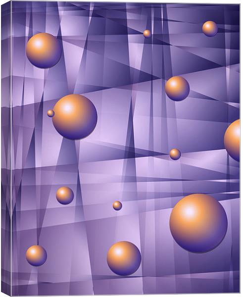 Purple Fractals Canvas Print by Lidiya Drabchuk