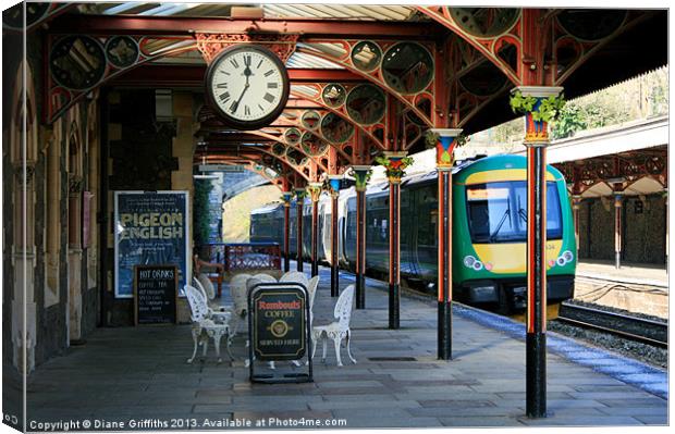 Great Malvern Train Station Canvas Print by Diane Griffiths