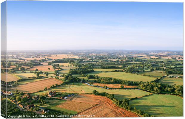 Kent Countryside Canvas Print by Diane Griffiths