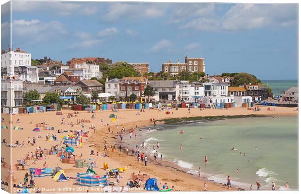 View over Broadstairs Canvas Print by Diane Griffiths