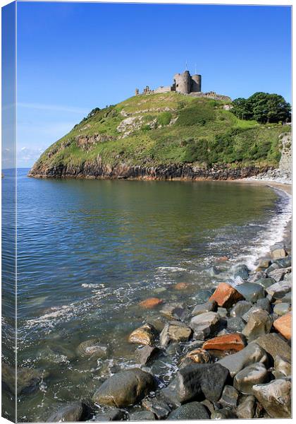 Criccieth Castle Canvas Print by Diane Griffiths