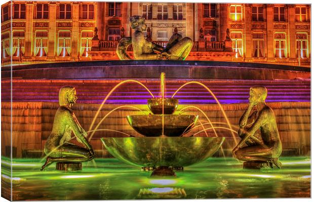 Floozie in the Jacuzzi Birmingham Canvas Print by Diane Griffiths