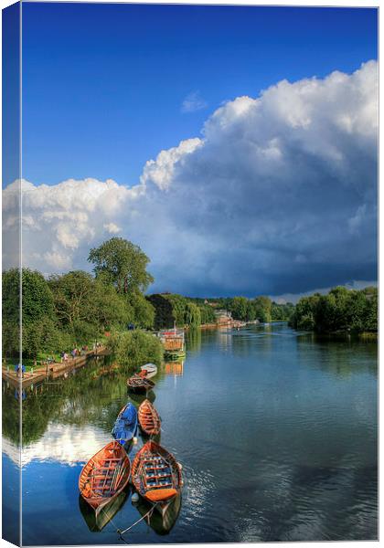 The Thames at Richmond Canvas Print by Diane Griffiths