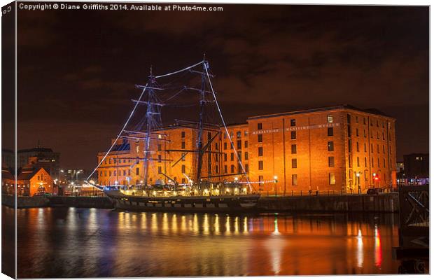  Merseyside Maritime Museum Canvas Print by Diane Griffiths