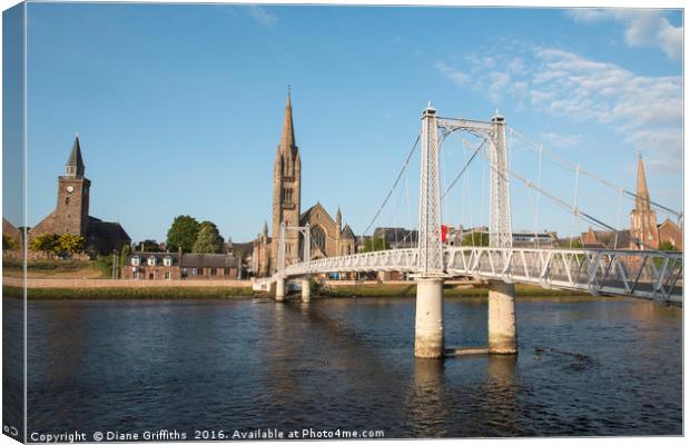 Inverness Canvas Print by Diane Griffiths