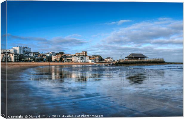 Broadstairs skyline Canvas Print by Diane Griffiths
