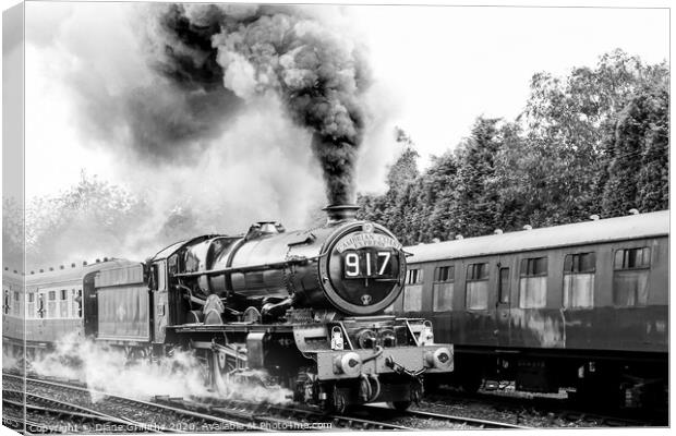 Steam Train at Severn Valley Railway Gala Bridgnorth Canvas Print by Diane Griffiths