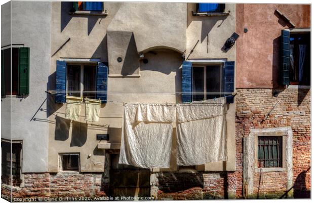 A snapshot of Venice Canvas Print by Diane Griffiths