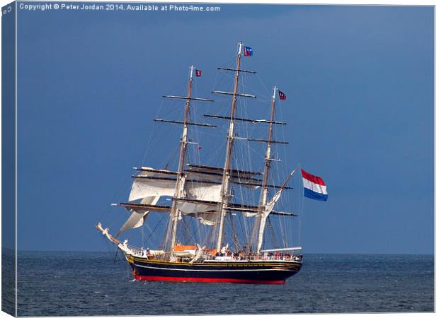  Dutch Tall Clipper Ship Canvas Print by Peter Jordan