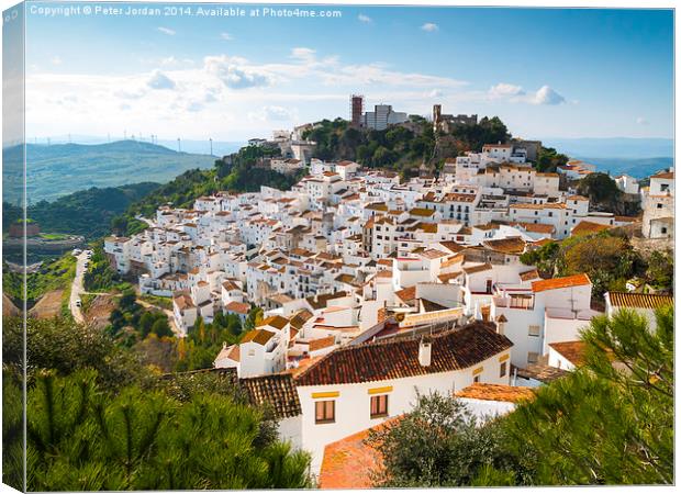  Casares Andalucia Spain 1 Canvas Print by Peter Jordan