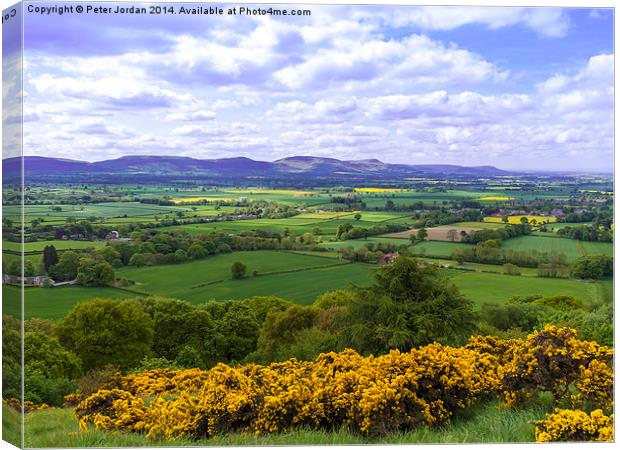  Cleveland Hills 1 Canvas Print by Peter Jordan