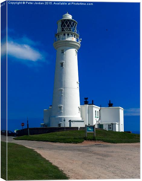  Flamborough Head Lighthouse Canvas Print by Peter Jordan