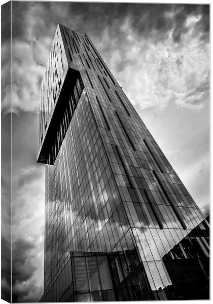 Beetham Tower Canvas Print by Andy Barker