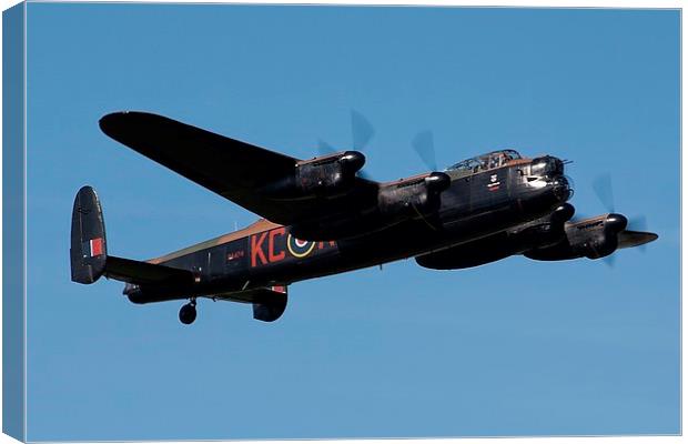 Lancaster Bomber PA474 Canvas Print by daniel kennedy