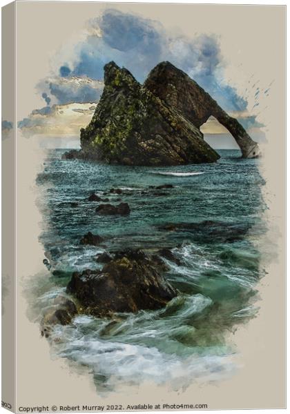 Bow Fiddle Rock Canvas Print by Robert Murray