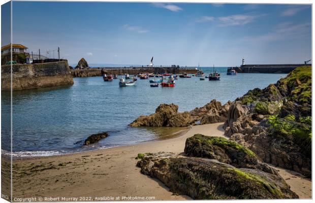 Mevagissey Harbour, Cornwall. Canvas Print by Robert Murray