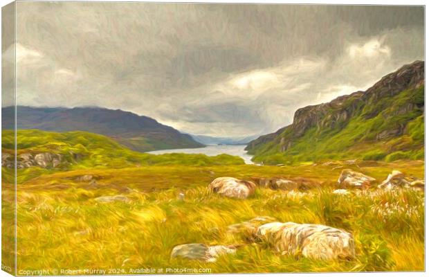 Loch Maree Canvas Print by Robert Murray