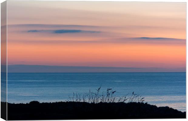 Tranquil Sunrise over North Sea Canvas Print by Robert Murray