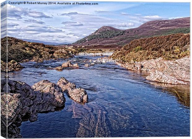  Glen Feshie in the Scottish Highlands Canvas Print by Robert Murray