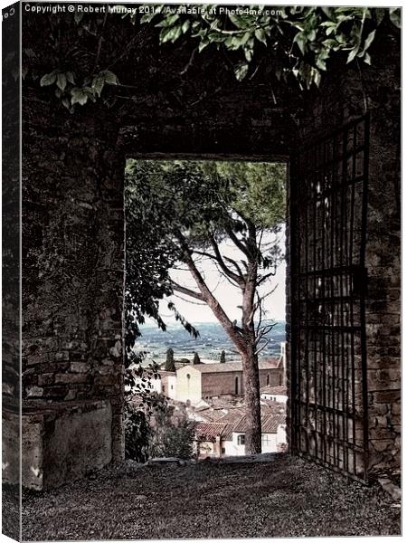Gateway over Tuscany Canvas Print by Robert Murray