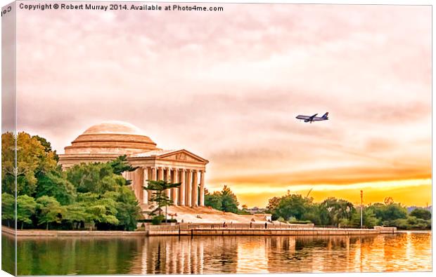  Jefferson Memorial Canvas Print by Robert Murray