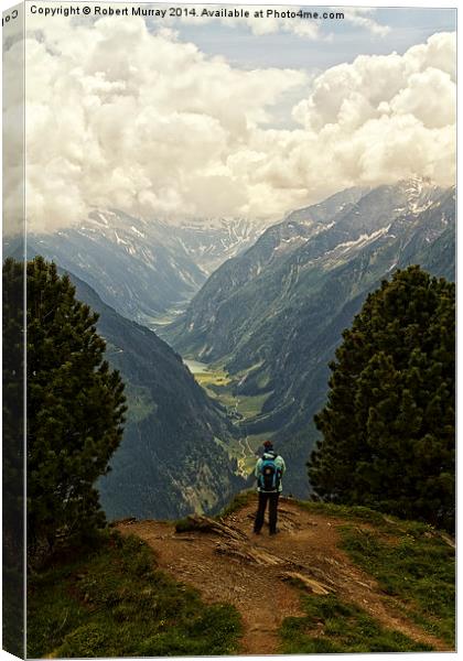  Alpine Viewpoint Canvas Print by Robert Murray