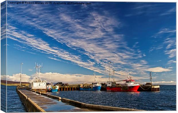  Harbour Clouds Canvas Print by Robert Murray