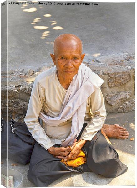  Cambodian Monk Canvas Print by Robert Murray
