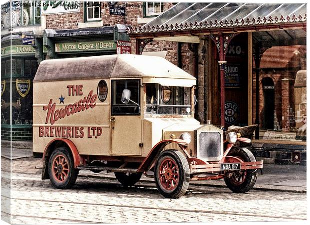  Vintage Delivery Van Canvas Print by Robert Murray