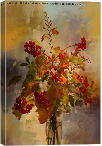 Autumn Berries Canvas Print by Robert Murray