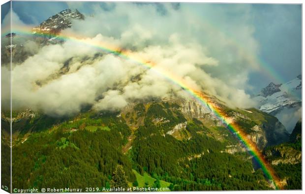 Alpine Rainbow Canvas Print by Robert Murray