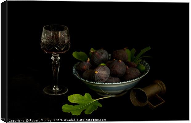  Still Life with Figs. Canvas Print by Robert Murray