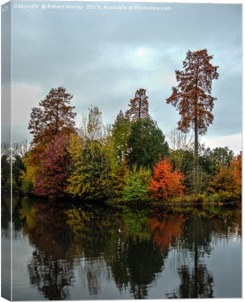 Autumn Reflections Canvas Print by Robert Murray