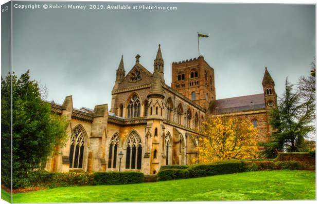 St Albans Cathedral Canvas Print by Robert Murray