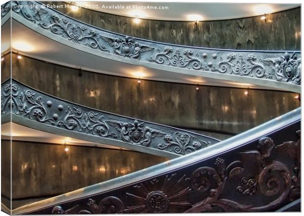 Vatican Spiral Staircase Canvas Print by Robert Murray