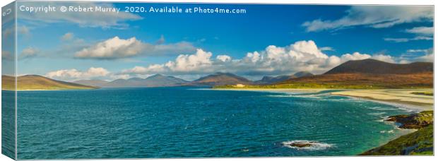 Luskentyre Panorama Canvas Print by Robert Murray