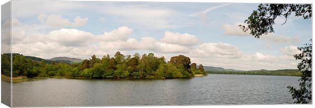 Loch of Lowes Panorama Canvas Print by Andy Heap