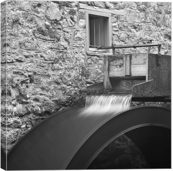 Water Wheel Canvas Print by Andy Heap