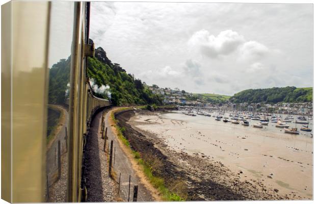 Coming in to Dartmouth Canvas Print by Andy Heap