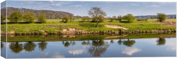 River Ribble panorama Canvas Print by Jason Wells