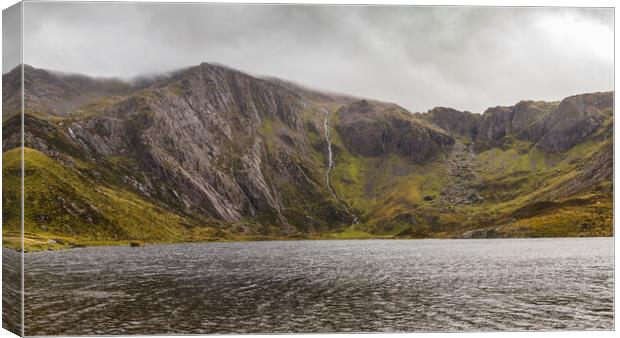 Sunshine and showers at Lake Idwal Canvas Print by Jason Wells