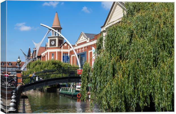 The Empowerment Statue over the River Witham Canvas Print by Jason Wells