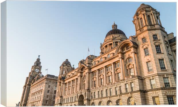 Three Graces bathed in golden light Canvas Print by Jason Wells