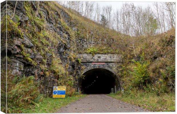 Entrance to Cressbrook Tunnel Canvas Print by Jason Wells