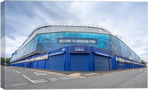 Goodison Park stadium Canvas Print by Jason Wells