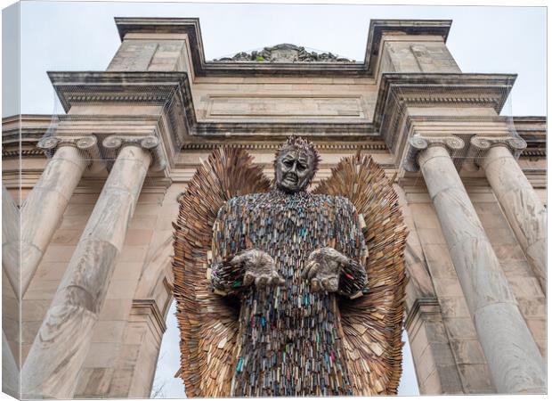 Knife Angel in front of the Grand Entrance Canvas Print by Jason Wells
